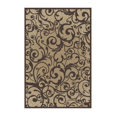 Pisa Scroll Modern Transitional Area Rug