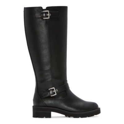Arizona Jean Co Womens Tioga Block Heel Buckle Combat Boots