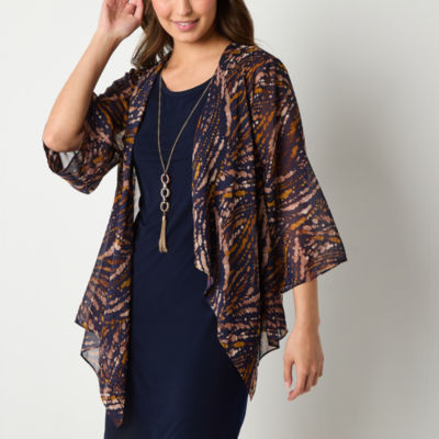 Studio 1 Faux-Jacket Dress With Removable Necklace