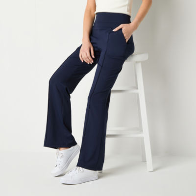 Stylus Womens Mid Rise Flare Palazzo Pant