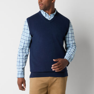 St. John's Bay Mens V Neck Sweater Vest Big and Tall