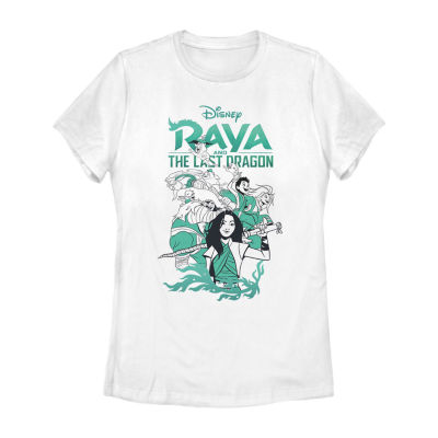 The Last Dragon Tee Womens Crew Neck Short Sleeve Regular Fit Raya Juniors Graphic T-Shirt