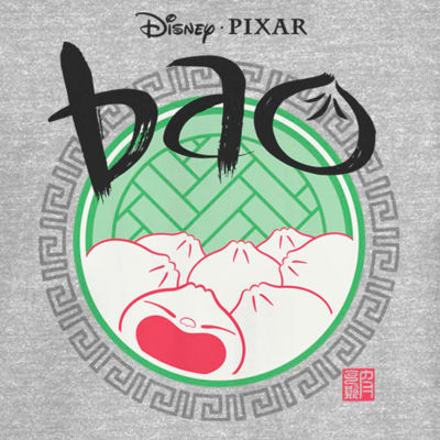 Pixar Bao Womens Crew Neck Short Sleeve Regular Fit Juniors Graphic T-Shirt