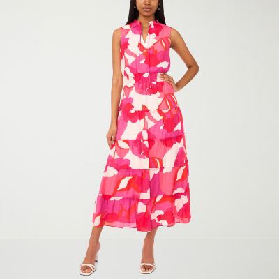 Wassery Women Floral Puff Sleeve Maxi Dress Bohemian V Neck Tiered Long Dress Layered Swing Dress