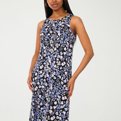 MSK Womens Sleeveless Floral Maxi Dress