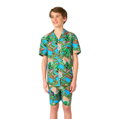 Opposuits Big Kid Boys Minecraft 2-pc. Short Set
