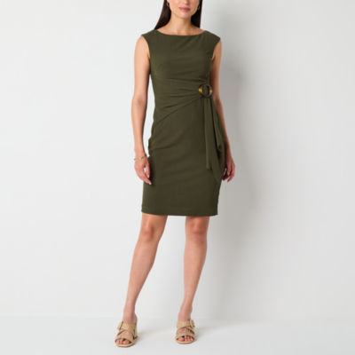 Willow Glenn Womens Sleeveless Sheath Dress