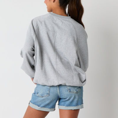 Arizona Juniors Womens Crew Neck Long Sleeve Sweatshirt
