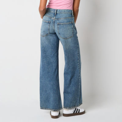 Arizona Juniors Womens Low Rise Baggy Fit Jean