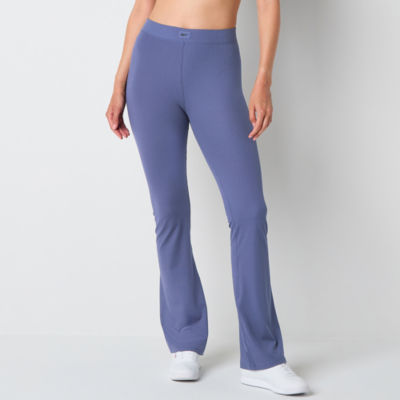 Reebok Womens High Rise Rib Full Length Leggings