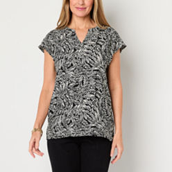 Tシャツ・カットソー GIORGIO ARMANI Women Tunic Tops 8CHCCZ01 TZ136 UC99 BLACK BE undefined