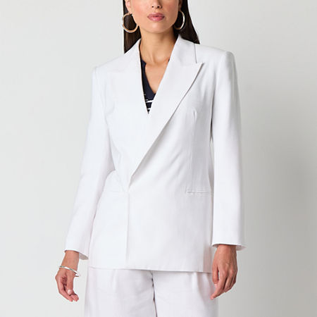 Worthington Womens Regular Fit Blazer, X-large, White