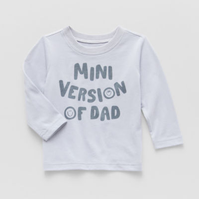 Okie Dokie Baby Boys Round Neck Long Sleeve Regular Fit Graphic T-Shirt