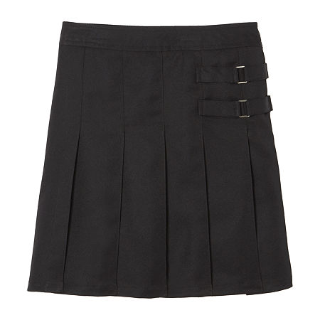 French Toast Little & Big Girls Adjustable Waist Scooter Skirt, 18.5 Plus, Black