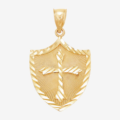 Religious Jewelry Womens 14K Gold Cross Pendant