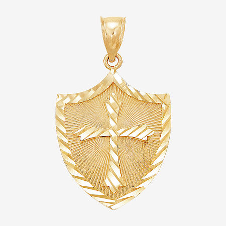 Religious Jewelry Womens 14K Gold Cross Pendant, One Size