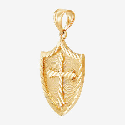 Religious Jewelry Womens 14K Gold Cross Pendant
