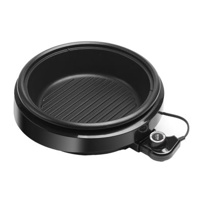 Aroma ASP-137B 3-Qt. 3-In-1 Grillet, Black