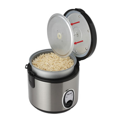 Aroma® 8-Cup Stainless Steel Rice Cooker, Color: Stainless Steel