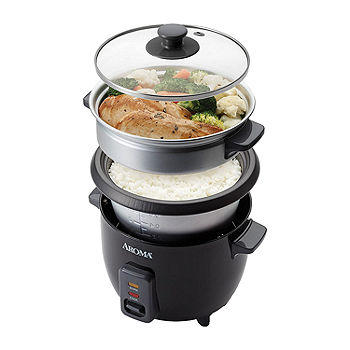 Aroma ARC-363-1NGB 6-Cup (Cooked) Pot Style Rice Cooker