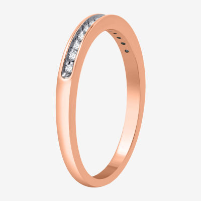 I Said Yes (H-I / I1) Womens 3/8 CT. T.W. Lab Grown White Diamond 14K Rose Gold Over Silver Side Stone Halo Bridal Set