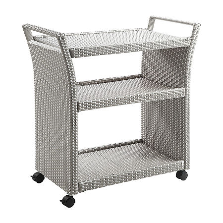 Polonsky Contemporary Serving Cart, One Size, Gray