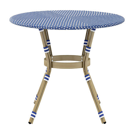 Tusto Contemporary Round Dining Tables, One Size, Blue