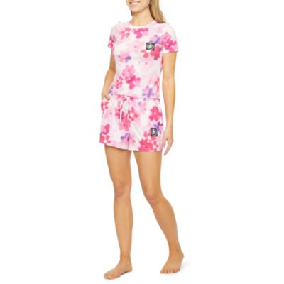 Juicy By Juicy Couture Womens Short Sleeve Round Neck 2-pc. Shorts Pajama Set