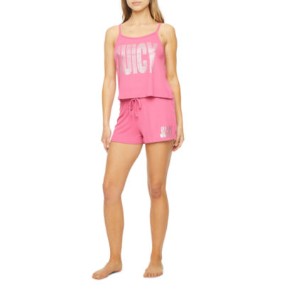 Juicy By Juicy Couture Womens Sleeveless 2-pc. Shorts Pajama Set