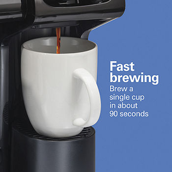 Hamilton Beach FlexBrew Universal 1-Cup Black Drip Single Serve Coffee Maker