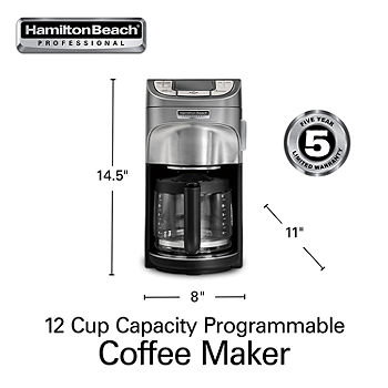 Hamilton Beach® Programmable Front-Fill Coffee Maker 14 Cup Glass Carafe