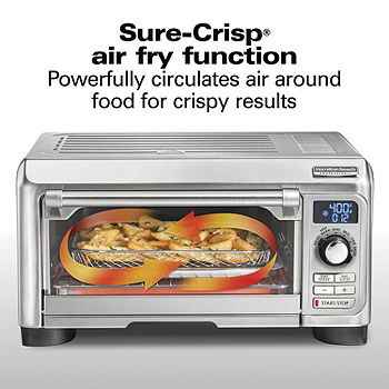 Countertop Oven 4 Slice Toaster Stainless Steel Air Frying Pan