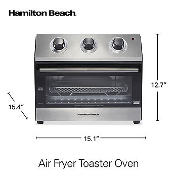 Hamilton Beach Digital Air Fryer Toaster Oven, 6 Slice Capacity, Black With  Stainless Steel Accents, 31220 & Reviews