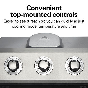 Best Buy: Hamilton Beach Sure-Crisp 6-Slice Air Fryer Toaster Oven with  Easy Reach Door GREY 31436