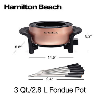 Hamilton Beach® 3 Quart / 2.8 Liter Fondue Pot 86201, Color