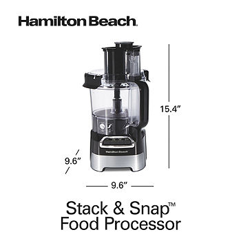 Hamilton Beach 10 Cup Stack & Snap Food Processor w/ Big Mouth