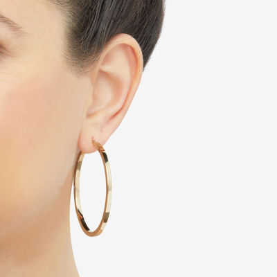 10K Gold 53mm Hoop Earrings