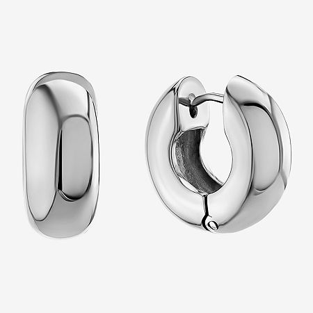 Sterling Silver 16.2mm Hoop Earrings, One Size