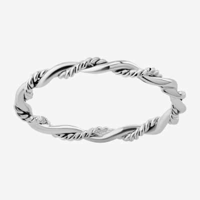 Womens 2MM Sterling Silver Band
