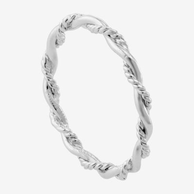 Womens 2MM Sterling Silver Band