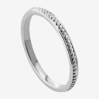 Womens 2MM Sterling Silver Band
