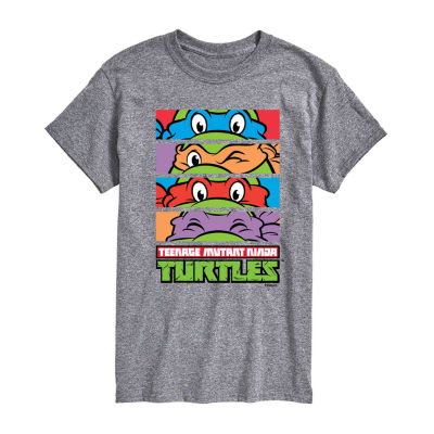 Mens Crew Neck Short Sleeve Regular Fit Teenage Mutant Ninja