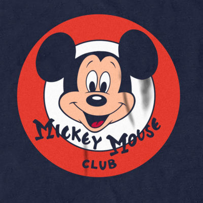 Mens Crew Neck Short Sleeve Regular Fit Mickey Mouse Graphic T-Shirt