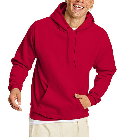 Hanes Unisex Adult Long Sleeve Hoodie, X-large, Red