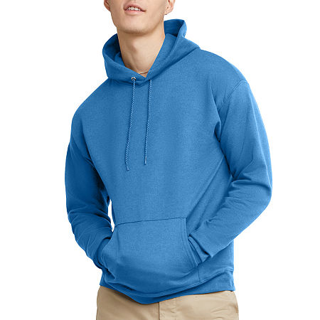 Hanes Unisex Adult Long Sleeve Hoodie, Medium, Blue