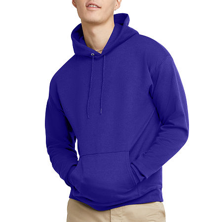 Hanes Unisex Adult Long Sleeve Hoodie, Small, Purple