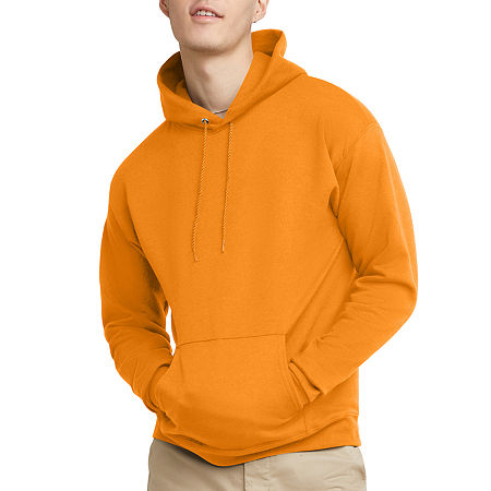 Hanes Unisex Adult Long Sleeve Hoodie, Small, Orange