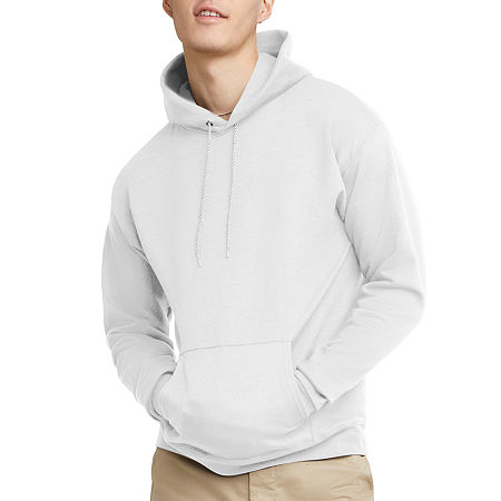 Hanes Unisex Adult Long Sleeve Hoodie, X-large, White