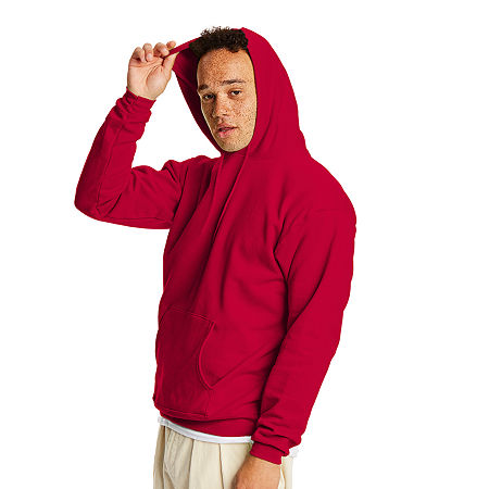 Hanes Unisex Adult Long Sleeve Hoodie, X-large, Red