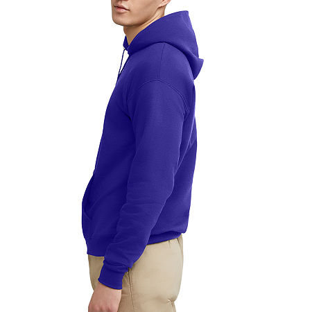 Hanes Unisex Adult Long Sleeve Hoodie, Small, Purple